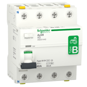 Acti9 iID - Residual Current Circuit Breaker - 4P - 40A - 30mA - B type
